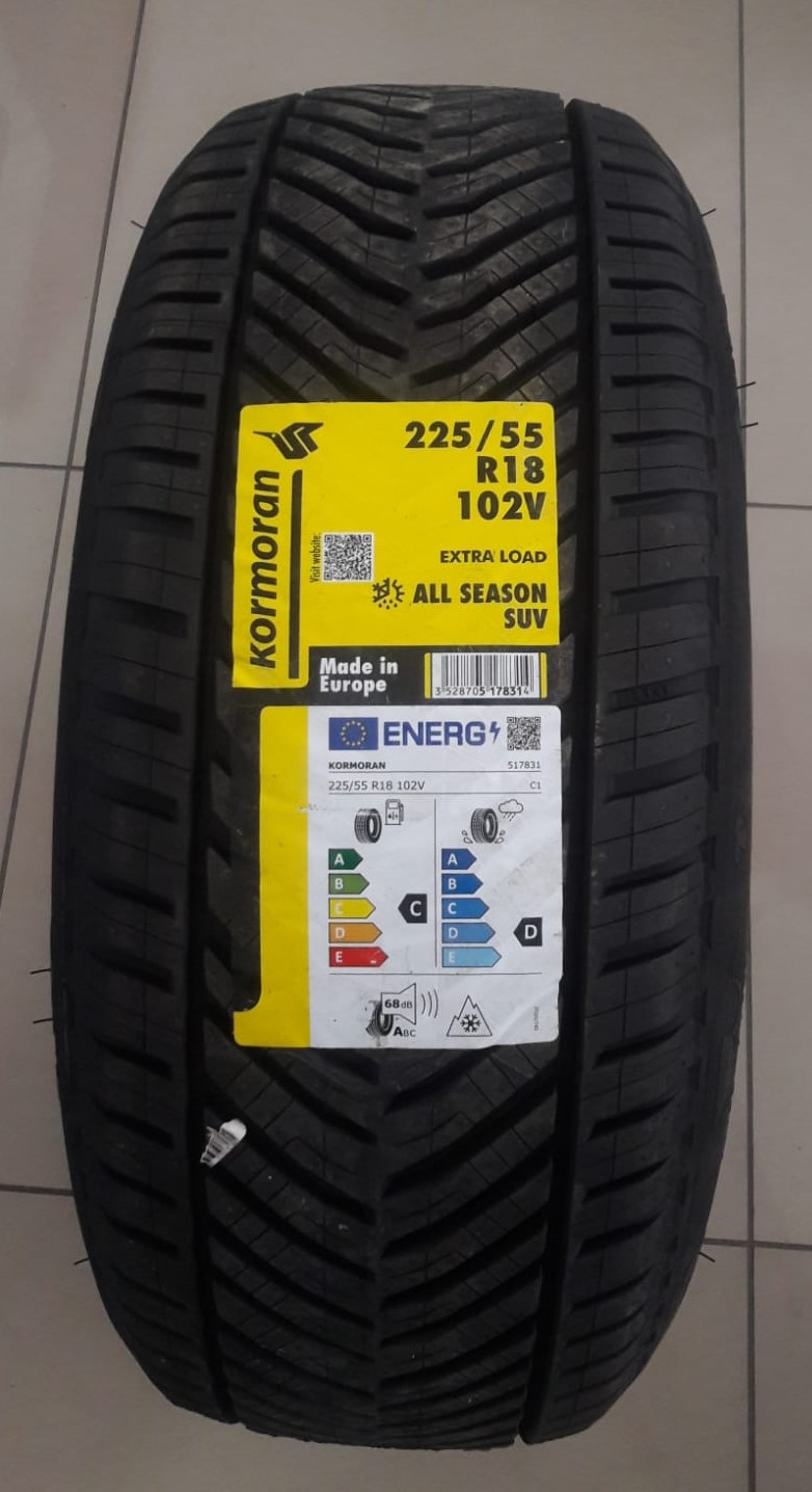 Kormoran 225/55R18 102V XL All Season Suv Dört Mevsim M+S 2021 Üretim